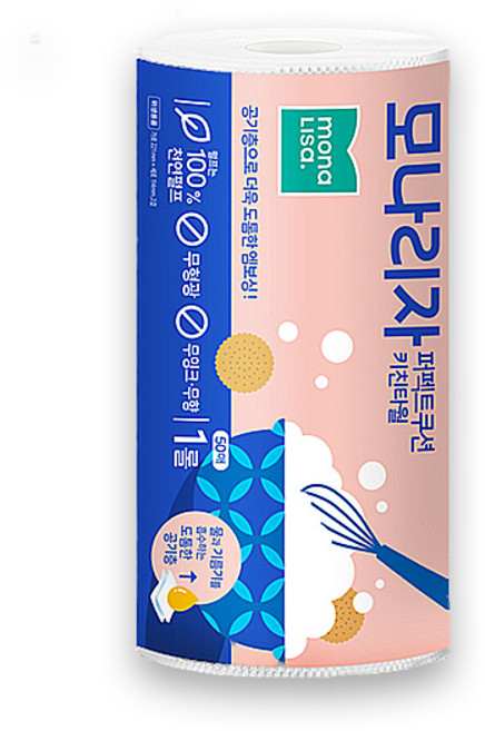 모나리자 퍼펙트쿠션 키친타올 50매 1롤, 1개