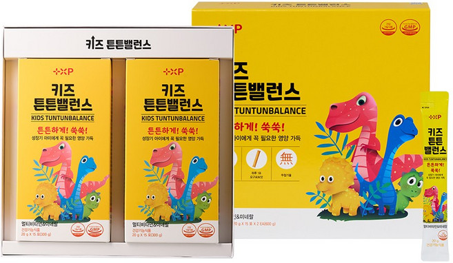 성장기 맞춤배합 요구르트맛 액상키즈비타민 키즈 튼튼밸런스, 2세트, 15회분