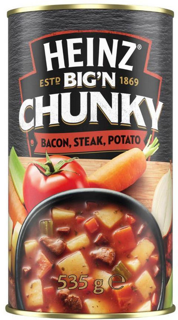 호주 하인즈 Heinz Chunky Soup Bacon Steak & Potato 베이컨 스테이크 & 감자 빅앤 청키 수프, 8개, 535g