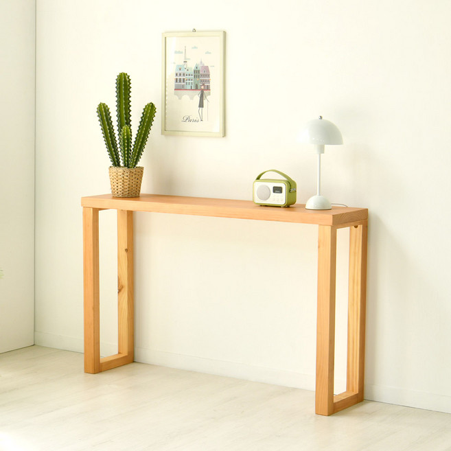 그로잉퍼니쳐 로티 소나무원목 콘솔테이블 1000, 샤벨