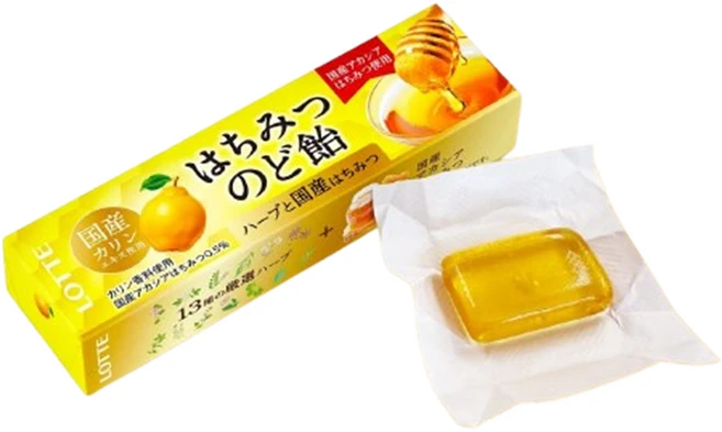 일본 롯데 하치미츠 꿀 카린 목캔디 노도아메 11정, 10개 - 쿠팡