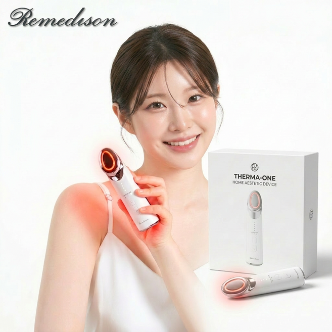 리메디슨 써마원 고주파 피부 얼굴 마사지기 뷰티 디바이스, 로얄화이트, PRO모델
