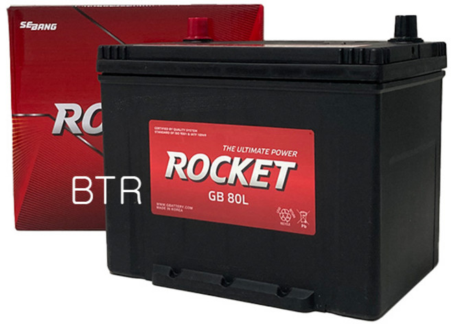 로케트 GB80L 자동차밧데리 폐반납 아반떼 쏘나타 그랜저 싼타페 모하비 K5 K7 배터리, GB80L_공구대여_폐전지반납, 1개