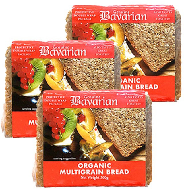 슐렌더 바바리안 유기농 호밀빵 멀티그레인(잡곡), 500g, 3개