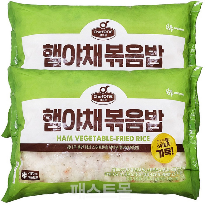쉐프원 햄야채볶음밥, 2개, 3kg