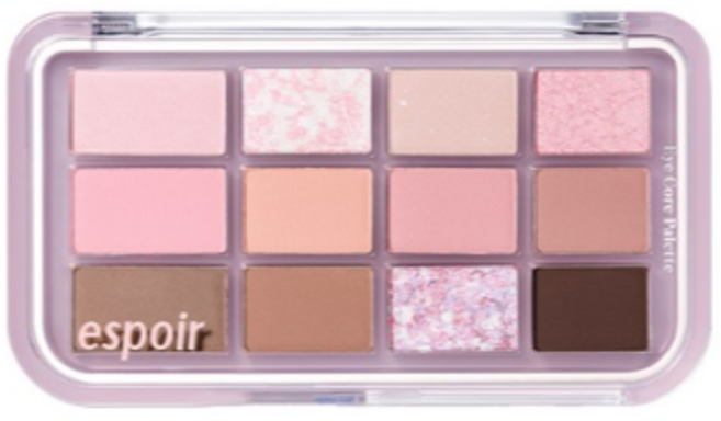 [비건뷰티] 에스쁘아 아이 코어 팔레트, 7호 Pink Oat Latte 핑크오트라떼, 6개