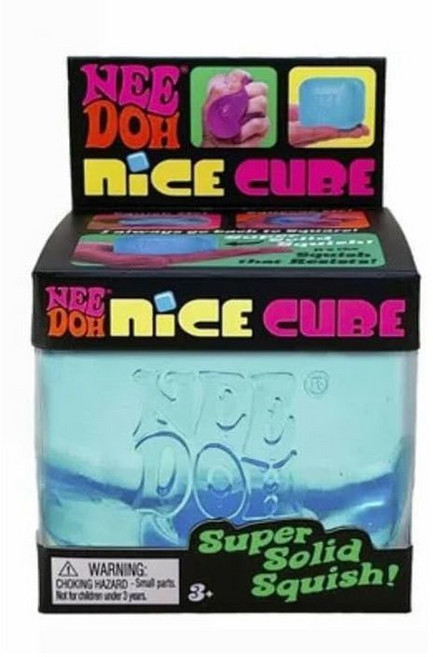 NEE DOH NICE CUBE 療癒軟Q壓力球, 1個, Needoh捏捏樂--藍色款5個