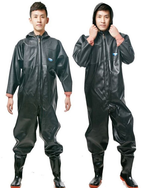 해루질 갯벌 장화 가슴 고무 갯벌체험 허벅지 전신 옷 주말농장 낚시, 44 신발사이즈, 블랙/ 전신복