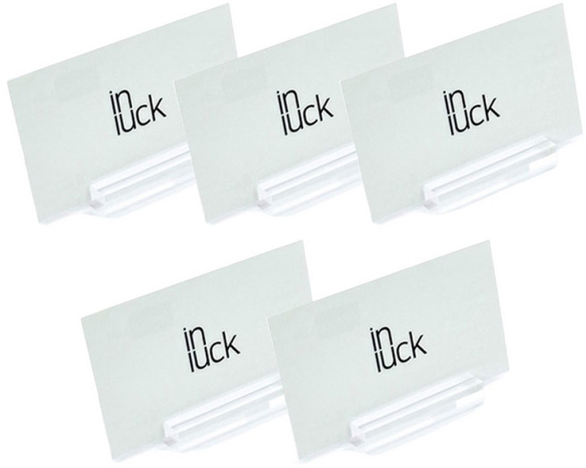 인럭 아크릴 가격표 메모 꽂이, 5개, 투명