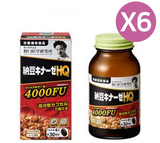 일본 노구치의학 낫토키나제 HQ 120정X6