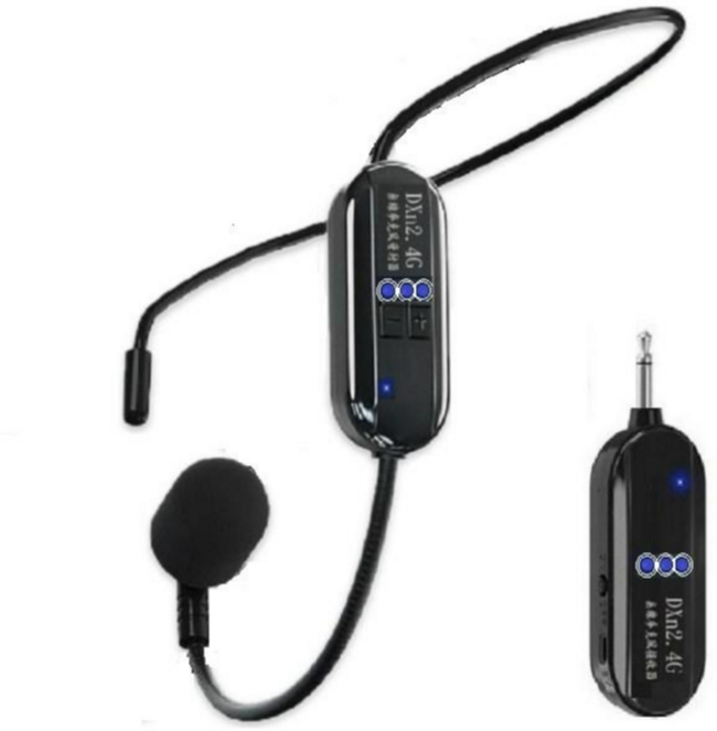 DXn G103-2 max 頭戴式 2.4G 教師教練演講專用, 一組無線麥克風, 酷黑色