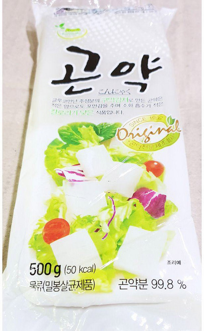 묵곤약 (대신 500g) 실곤약/해초곤약/대신곤약, 1개, 500g