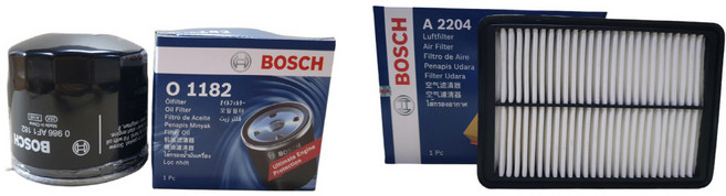 보쉬 엔진오일교환 필터 셋트 그랜드스타렉스 TQ 2.4 LPI 오일필터+에어필터 O1182+A2204, 오일필터+에어필터/O1182+A2204, 1세트