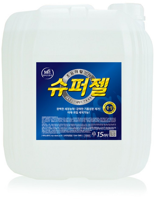 초음파 식기세척기 세제 15L 업소용 대용량 식세기 세제 슈퍼젤 마이스토어, 3개