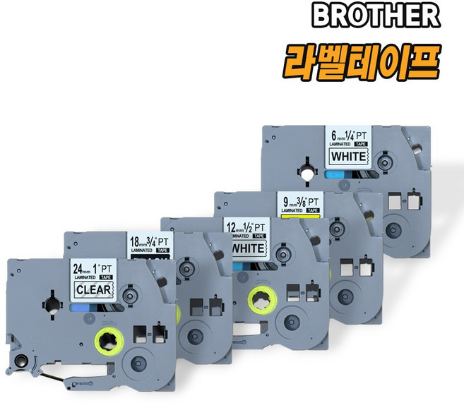 호환 올데이컴퍼니 브라더 라벨 프린터 테이프 라벨기 라벨지 6 9 12 18 24 36 mm pt-p700 p710bt p900w d200 p300 h110, 36mm, 3PAC, 투명바탕/검정글자