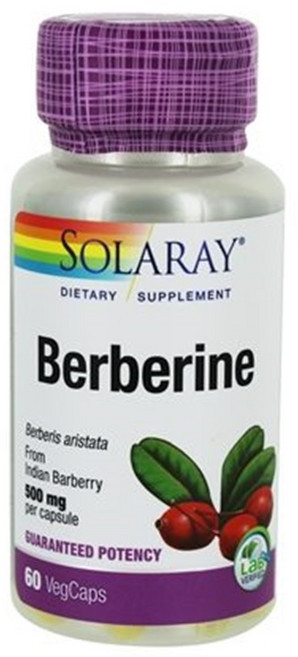 Solaray 小蘗鹼500mg萃取膠囊, 60顆, 1罐