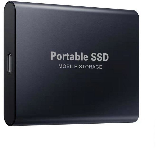 Portable SSD 行動儲存, 便攜式固態硬碟，黑色, 1TB高速