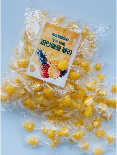 알엔컴퍼니 까먹는 파인애플 젤리 1kg 과일 대용량, 1개