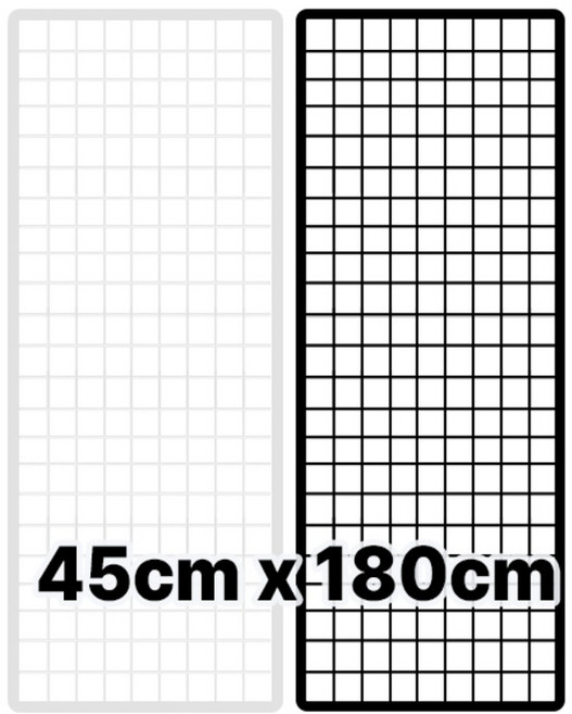 인테리어 휀스망 메쉬 철망 45cm x 180cm, 화이트