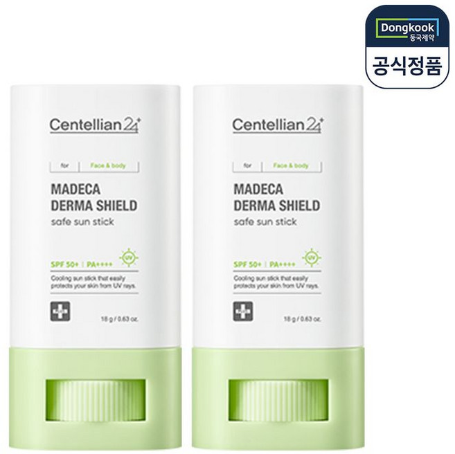 센텔리안24 마데카 더마쉴드 세이프 선스틱, 18g, 2개