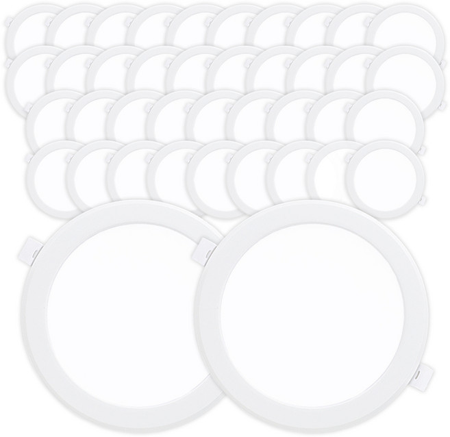 라인조명 LED 에코 6인치 다운라이트 (벌레유입방지/방습), 주광색(흰빛) 15W, 40개