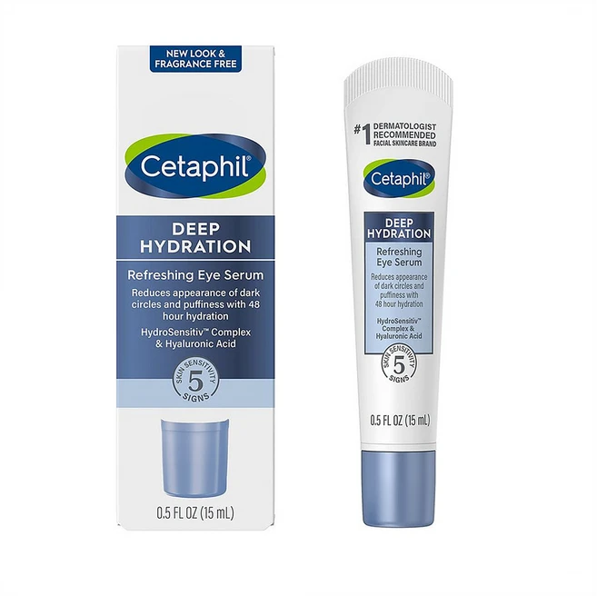 Cetaphil 세타필 딥 하이드레이션 리프레싱 아이 세럼 0.5oz(15ml), 1개 - 쿠팡
