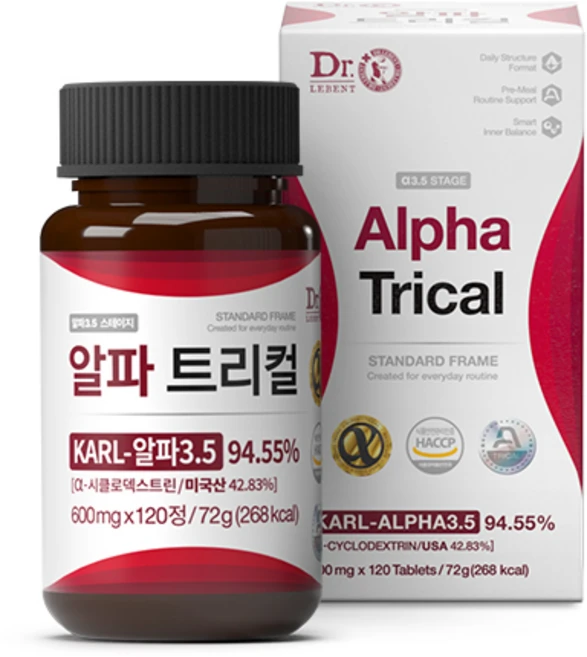 [본사 정품] 알파 트리컬 Karl-A 3.5 미국 알파cd, 1개, 120정 - 쿠팡