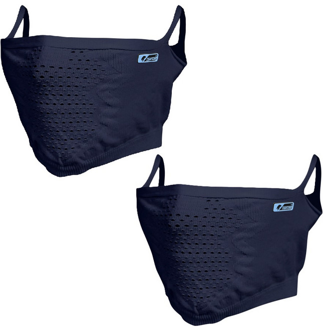 타이트엔드 A4X 아쿠아쿨 마스크, 네이비, 2개