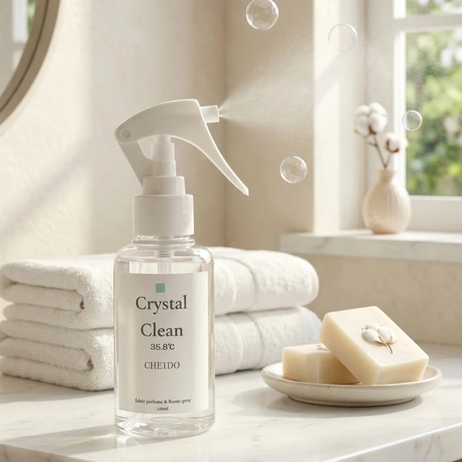 CHE1DO | 깨끗한 비누향섬유향수 룸스프레이 드레스퍼퓸 35.8 Crystal clean, 1개, 120ml - 쿠팡