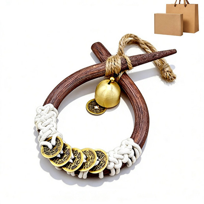 소 코뚜레 집들이 개업 선물 소뚜레 꼬뚜레 도어벨 선물세트, 크기