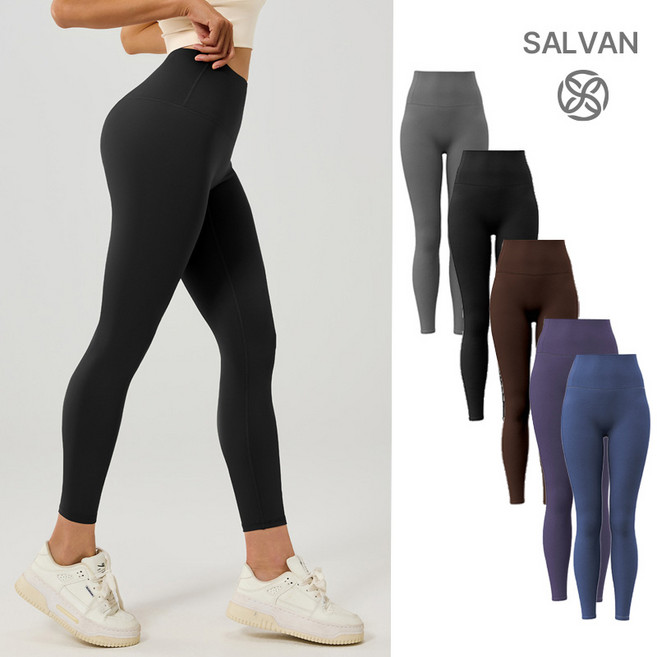 샐번 여성 피트니스 필라테스 액티브 집업 하이웨스트 레깅스 운동복