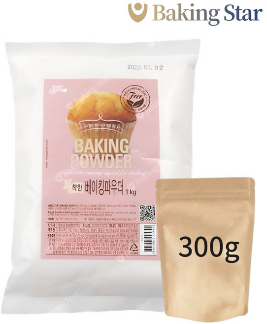 착한 베이킹파우더 300g 브레드가든 알루미늄프리 소분, 1개