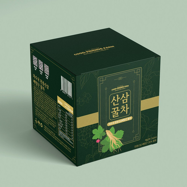 굿프렌즈 산삼꿀차 차수국 천종산삼배양근 고함량 산삼차 꿀차 전통음료 부모님선물, 1개, 240ml