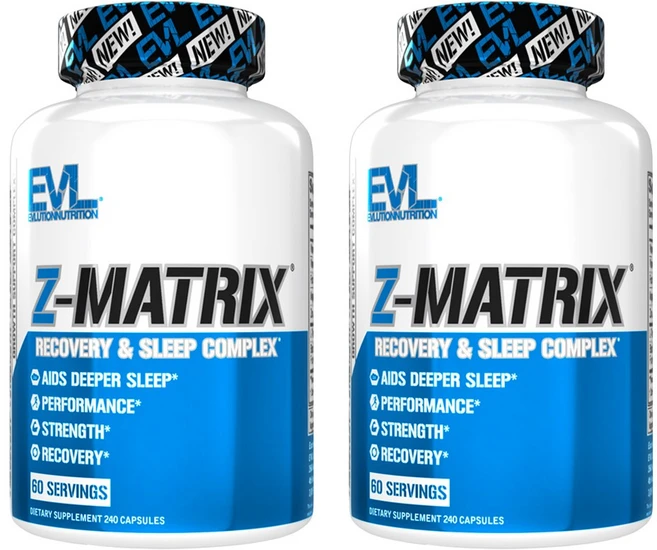 EVLUTIONNUTRITION Z-매트릭스 리커버리 & 슬립 컴플렉스 캡슐, 240정, 2개 - 쿠팡