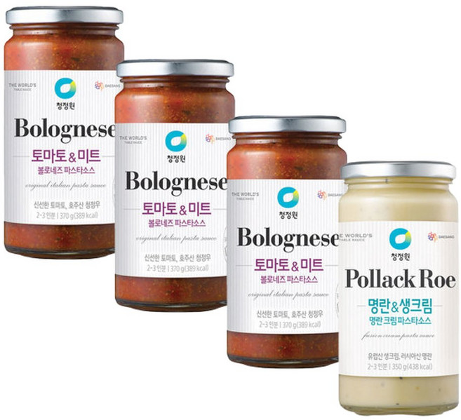 볼로네즈 파스타소스 370g 3개 & 명란크림