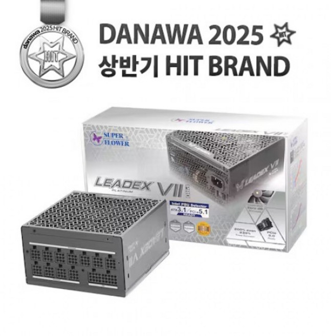 [SuperFlower] SF-1200F14XP LEADEX VII PRO PLATINUM ATX 3.1 (PCIE5) BLACK (ATX/1200W), 상세참조