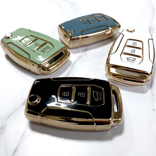 쌍용 골드라인 TPU 스마트 키케이스 토레스 티볼리 에어 뷰티풀 코란도 G4 렉스턴 스포츠 칸, 쌍용01, 바닐라