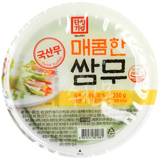 한성 매콤한 쌈무, 6개, 350g