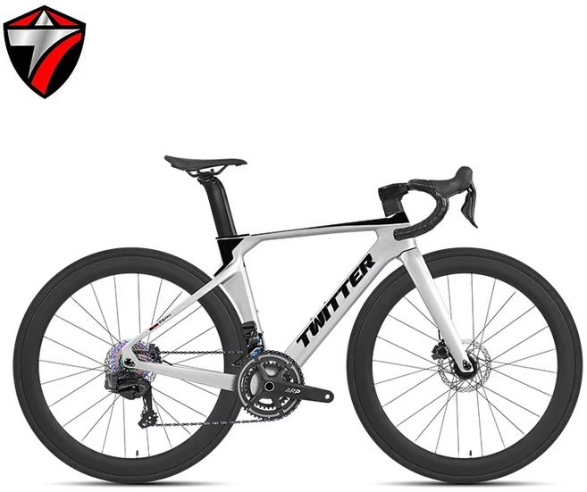 트위터 R5Pro 파이널 풀카본 로드 자전거 휠탑 무선 24단 전동 변속기, 1개, 46cm, 실버색 카본 휠셋 - 쿠팡