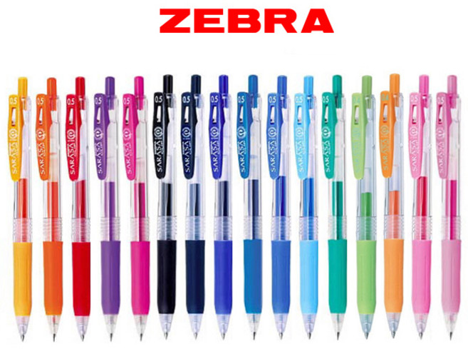 ZEBRA 제브라 사라사 클립 SARASA 중성펜 - 0.4mm (20색), 블랙 BK
