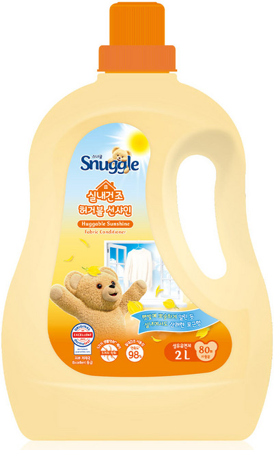 스너글 실내건조 섬유유연제 허거블 선샤인 본품, 2L, 1개