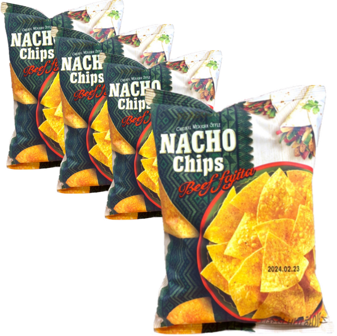 피코크 나쵸칩 비프화이타, 100g, 4개