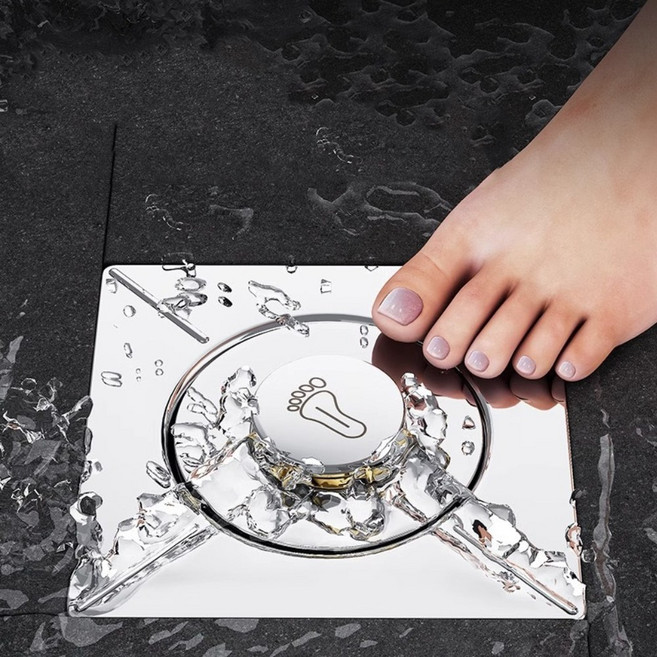 미르지 하수구트랩 배수구 냄새 벌레차단 푸시형 팝업, 1개