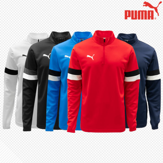 푸마 팀라이즈 1/4 집 탑 트레이닝 티셔츠