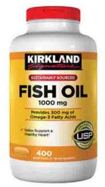 커클랜드 시그니쳐 피시오일 1000mg 소프트젤, 400정, 1개