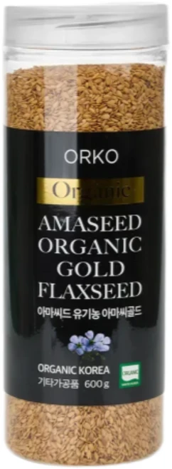유기농 볶은 아마씨 골드 600g, 1개 - 쿠팡