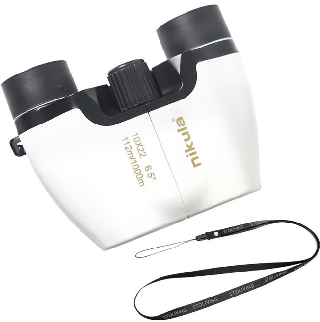 니쿠라 스토리빙 오페라글라스 뮤지컬 콘서트 쌍안경 10배율 망원경 + 넥스트랩, 22mm