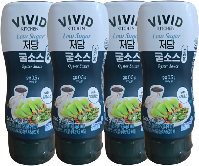 비비드키친 조리용 저당 굴소스, 340g, 4개