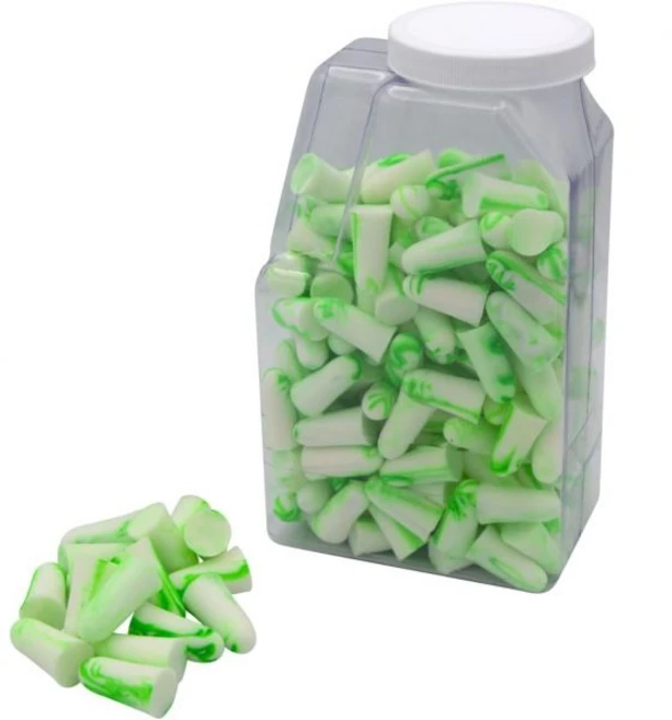 Flents Protechs 폼 귀마개 (작업 시끄러운 소음 중장비 건설 공부 및 여행용) NRR 33 녹색 미국산 50쌍, 100 pair (Pack of 1) - 쿠팡