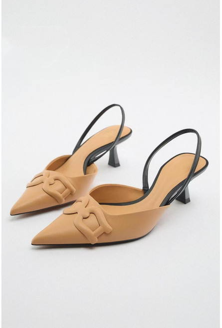 ZARA 자라 하이힐 슬링백 힐 샌들 6cm